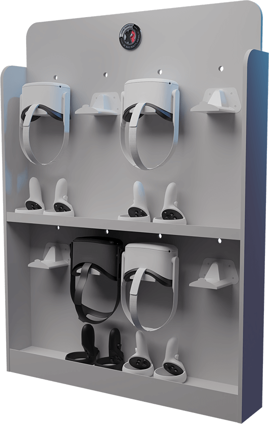 Storage for VR Headsets - The VR PowerWall 8-Unit